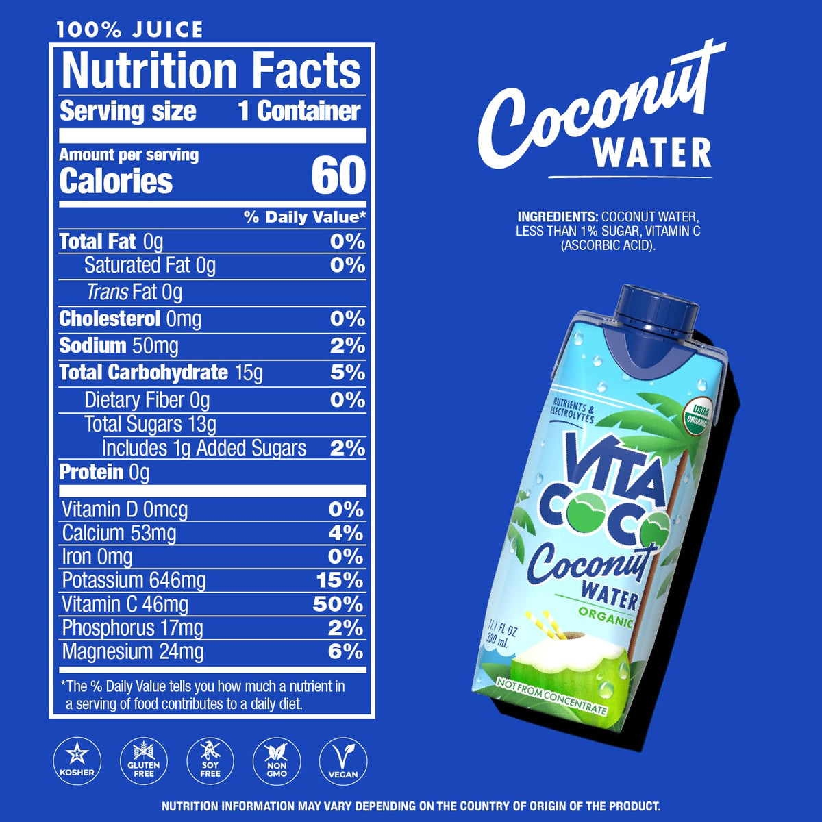 naturally sourced electrolytes, vitamins, and minerals