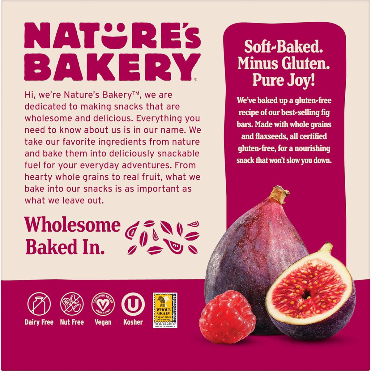 Nature's Bakery Vegan Snack Bars – Care Package for Newly Diagnosed Celiac