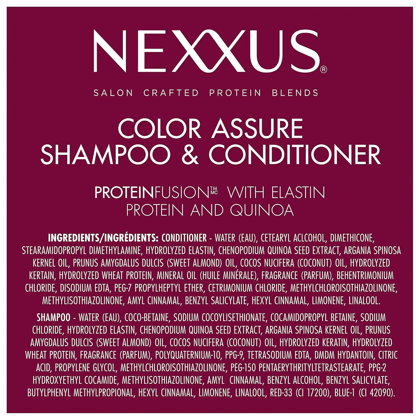 Nexxus Color Assure Shampoo & Conditioner Gift Set – Premium Color Care for Hair-Conscious Women