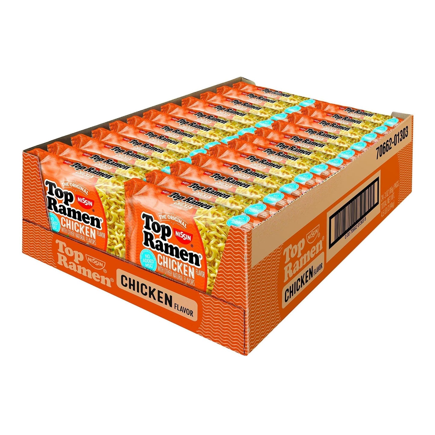 Nissin Top Ramen Bowl – Quick Microwave Lunch for Office Desk and Study Sessions, Beef Flavor 6-Pack