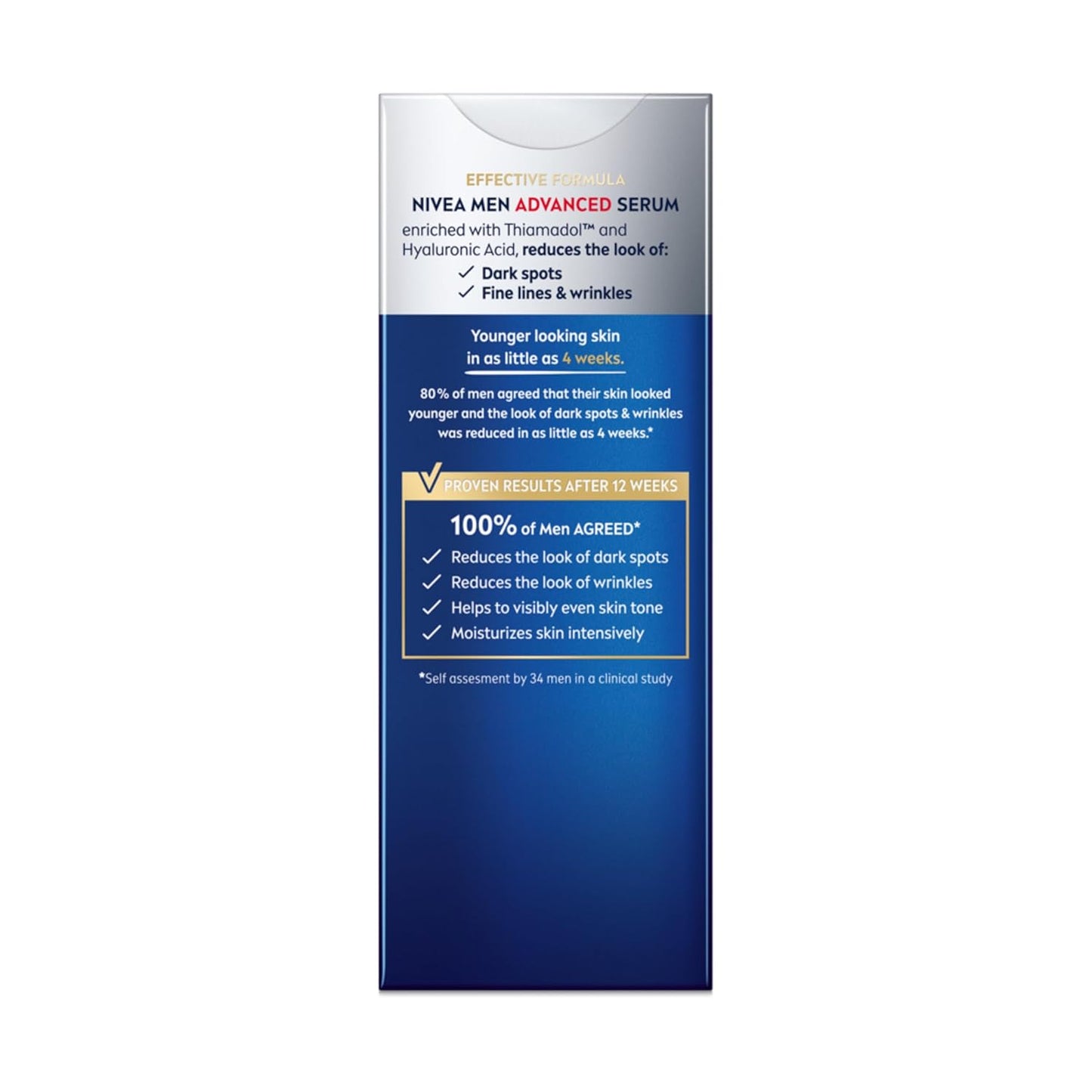 NIVEA MEN Age Defense Advanced Face Serum – Daily Self-Care Ritual for Men, Dark Spot & Wrinkle Defense