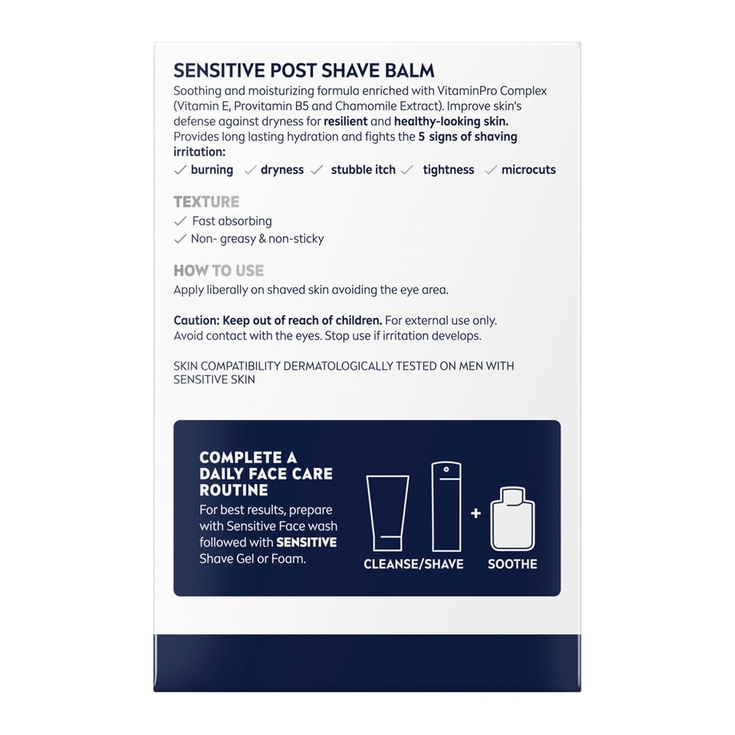 NIVEA MEN Real Madrid Shave Balm – Soothing Post Shave Ritual for Sensitive Skin with Chamomile and Vitamin E
