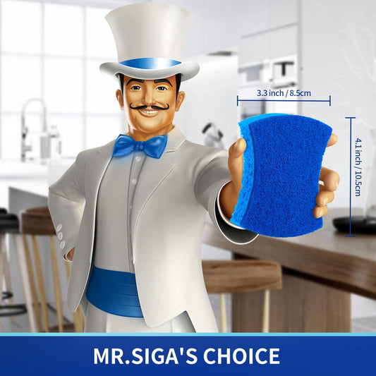 non-scratch scrubbing surface safe for non-stick coatings and ceramic finishes