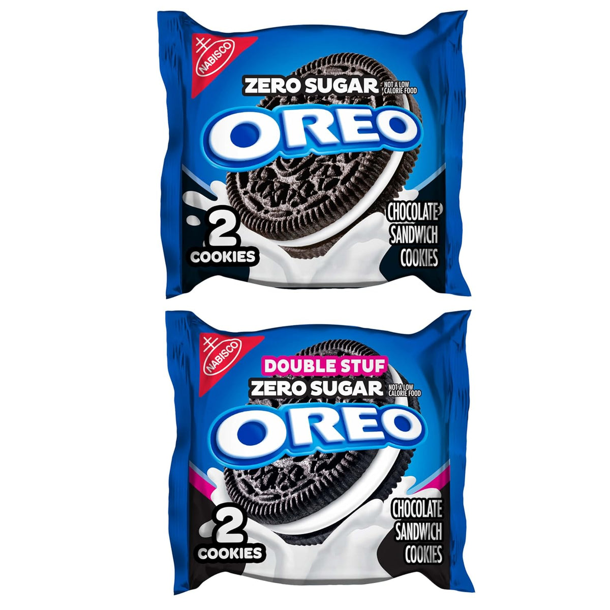 OREO Double Stuf Zero Sugar Variety Pack – After-School Snack for Kids, Pre-Portioned Pantry Cookies