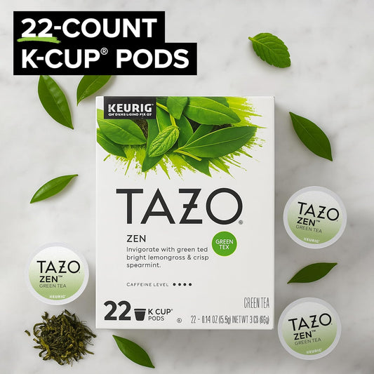 organic green tea base with lemon verbena, lemongrass, and spearmint leaves