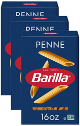 Barilla Penne Pasta, 16 oz Box – 11-12 Minute Quick-Cook Pasta for Efficient Weeknight Meal Prep
