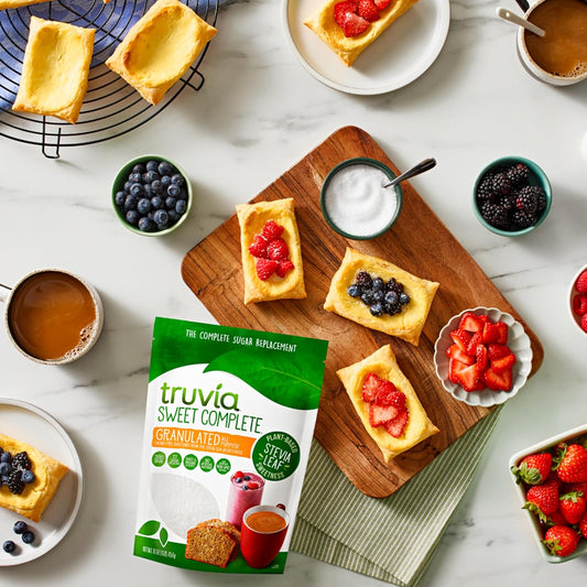 powdered confectioners' texture that measures and sweetens cup-for-cup like sugar