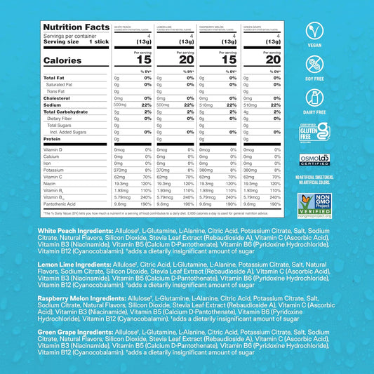 proprietary amino acid allulose blend delivering 3x electrolytes vs leading sports drinks