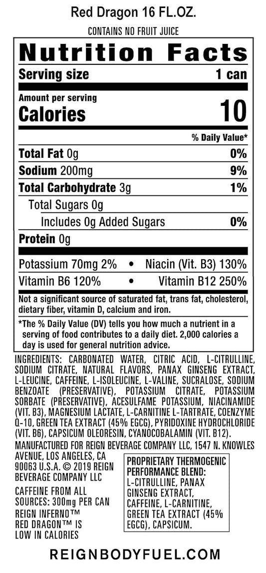 proprietary thermogenic blend: l-citrulline, panax ginseng extract, l-carnitine, green tea extract
