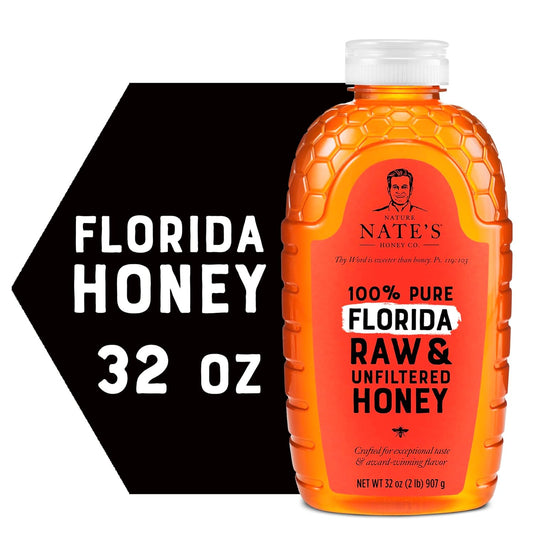 raw & unfiltered with pollen intact, gently warmed only for pourability