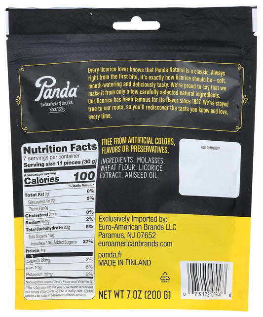 real licorice extract base rather than synthetic licorice flavor