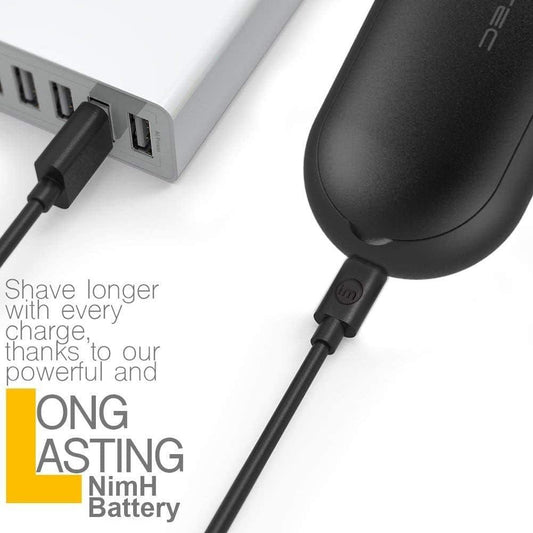 rechargeable battery with 2-hour fast charging delivering up to 60 minutes of cordless use