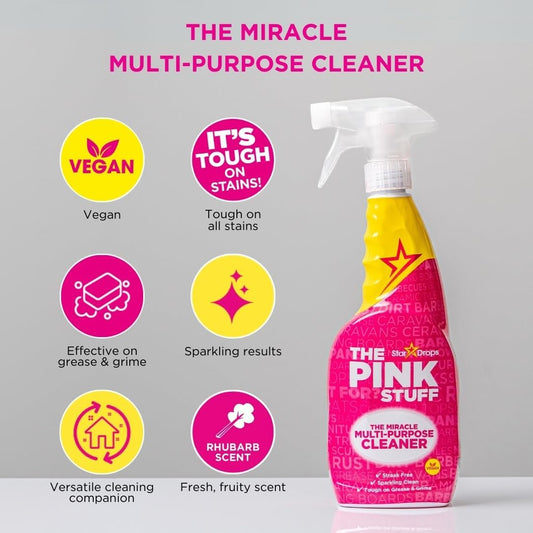 rhubarb-scented multi-surface formula safe for porcelain, ceramic, glass, and stainless steel
