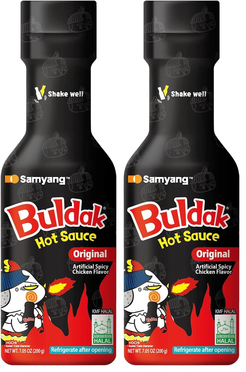 Samyang Buldak Korean Spicy Hot Chicken Flavor Sauce 7oz (Pack of 2)