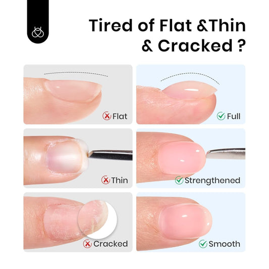 self-leveling viscosity that moves on the nail before curing for easier shaping