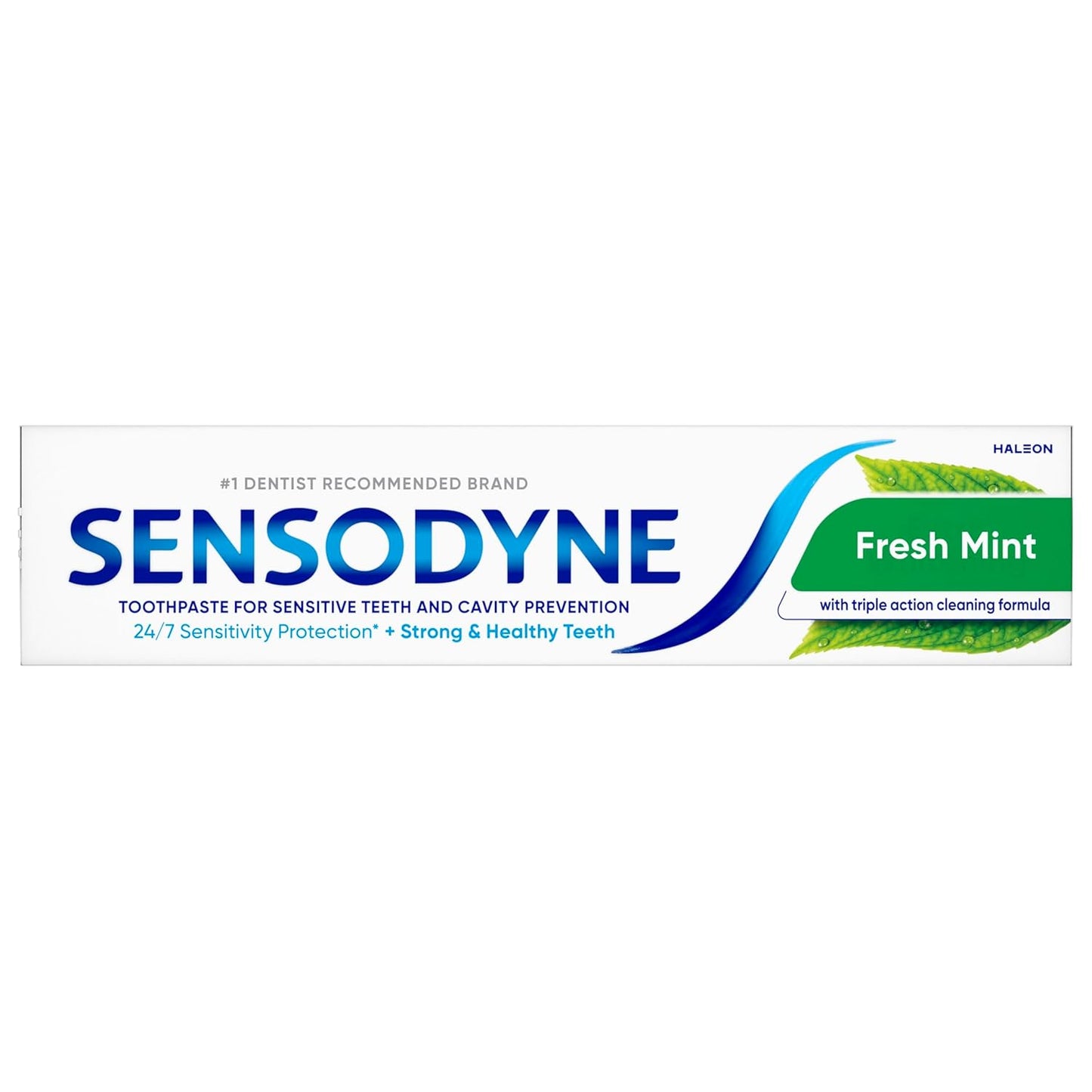 Sensodyne Fresh Mint Sensitive Toothpaste – Daily Self-Care for Sensitive Teeth and Cavity Defense, 4 oz (Pack of 2)