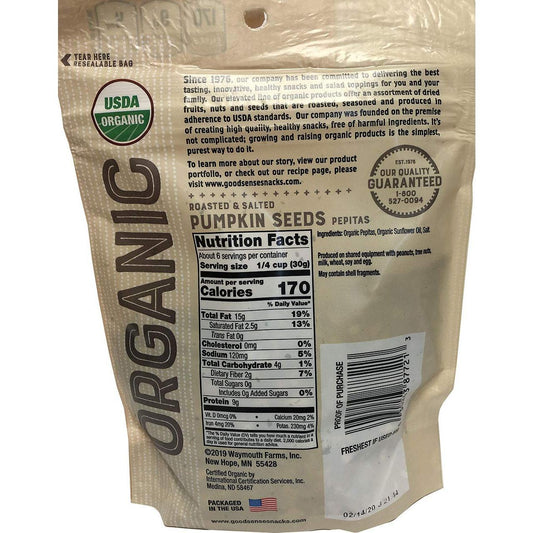shelled, dry-roasted and lightly salted for ready-to-eat convenience