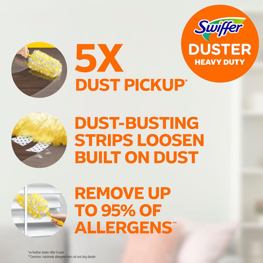specially coated fibers that grab and trap dust in every direction