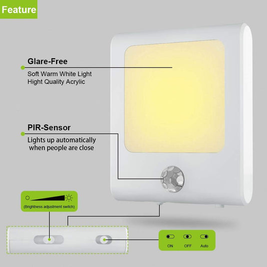 stepless brightness adjustment via slide switch (0–25/30 lumens)