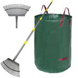 RakePro Outdoor Leaf Rake Set – Portable 73-Inch Telescoping Rake for Patio, Campsite and Lawn Cleanup