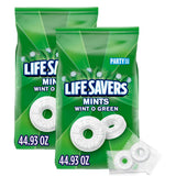 LIFE SAVERS Wint-O-Green Hard Candy – All-Weather Candy Dish Staple for Picnic Tables and Park Outings, 2.8 lb Bulk