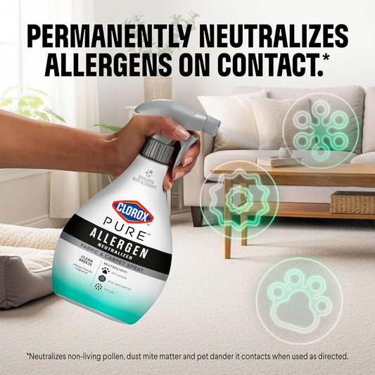 targets pet dander, dust mite matter, and non-living pollen on soft surfaces