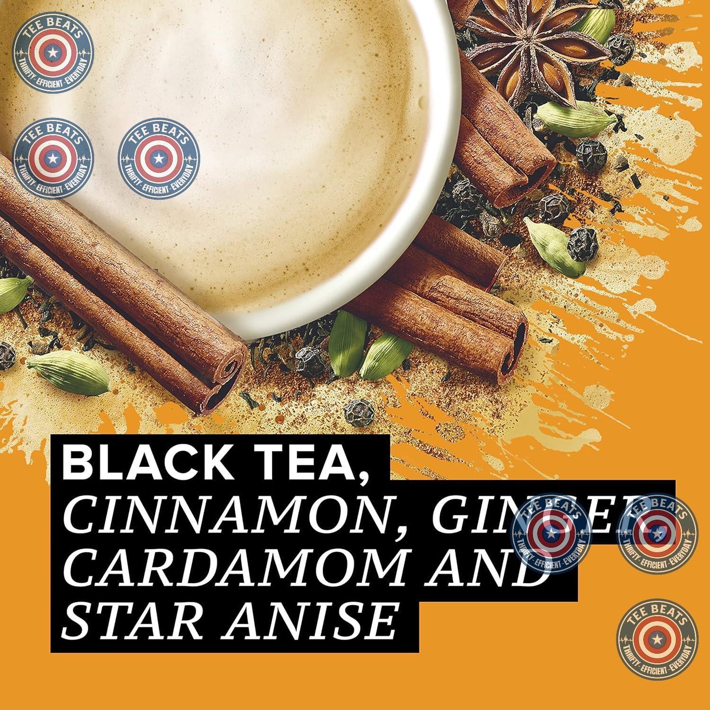 TAZO Chai Latte Concentrate – Clean Ingredient Daily Wellness Ritual for Mindful Home Sippers, 32 oz