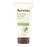 Aveeno Positively Radiant Brightening Scrub for Calming Daily Wellness and Self-Care Routines