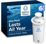 Brita Standard Water Filter 6-Pack – Reliable Replacement Filters for Everyday Kitchen and Refrigerator Use