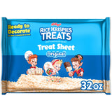 Rice Krispies Treats Pre-Made Sheet – Fun DIY Gift Base for Kids' Birthday Party Hosts, 32oz