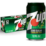 7UP Zero Sugar Soda, 12-Pack Cans – Portable Lemon-Lime Refreshment for Patio Cookouts