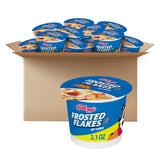 Kellogg's Frosted Flakes Cereal Cups – Toddler-Friendly Grab-and-Go Breakfast Cups for Home and Classroom, 12 Count