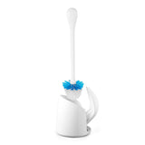 OXO Good Grips Compact Toilet Brush & Canister – Hygienic Family Bathroom Cleaner with Germ Concealing Canister