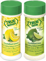 True Lemon Two Pack - Lemon and Lime Powder Shakers for RV Galley and Road Trip Pantry, No Refrigeration