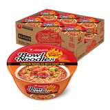 Nongshim Ramen Noodles, Gourmet Instant Ramen Bowl for Home Office Lunch, Microwavable Hot & Spicy Korean Noodles