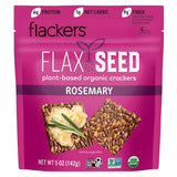 Flackers Organic Rosemary Flaxseed Crackers – Five-Ingredient Snack for a Clean Pantry Aesthetic