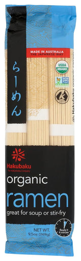 Hakubaku Organic Ramen Noodles, 9.5 oz – Kosher Certified Pasta for Family Dinners