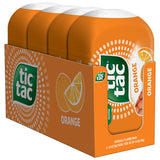 Tic Tac Orange Mints – Lunchbox Candy for Kids' School Snacks, 4 Family-Size 3.4 oz Bottles