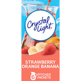 Crystal Light Strawberry Orange Banana Pitcher Packets Bulk Pack – Portion Controlled Flavored Water for Workplace Wellness