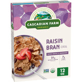 Cascadian Farm Organic Raisin Bran – Portable Cereal for Camping and Outdoor Breakfasts