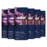 Lavazza Italian Roast Ground Coffee – Bold Morning Ritual Coffee for Study and Conference Room Use, 6 x 12 oz Pre-Ground Pack