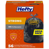 Hefty Strong Large Trash Bags for Faster Move-Out and Donation Trips, 30 Gallon Heavy Duty