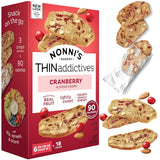 Nonni's Cranberry Thin Addictives – Individually Wrapped Stocking Stuffer for Her and Hostess Gifts