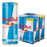 Red Bull Sugar Free 8.4 Fl Oz 4 Pack – Low-Calorie 5 Calorie Energy Drink for Keto and Calorie-Counting Diets
