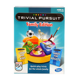 Hasbro Gaming Trivial Pursuit Family Edition – Kid-Friendly Trivia Board Game with Separate Blue and Yellow Question Cards