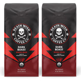 Death Wish Coffee Fair Trade Dark Roast — Break Room Energy Boost for Back-to-Back Meetings, 16 oz