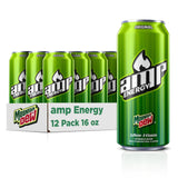 Mtn Dew AMP Energy Drink – Vegetarian Daily Energy with B-Vitamin Blend, 12-Pack Citrus 16 oz Cans
