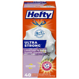 Hefty Ultra Strong 13 Gallon Trash Bags with Drawstring Closure, Low-Maintenance Bulk Liners for Efficient Family Kitchens