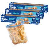Ziploc 2 Gallon Freezer Bags Blue Tint for Quick Visual Identification in a Clutter Free Freezer