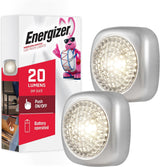Energizer LED Tap Light – Stylish Living Room Accent Lighting, Wireless Silver Puck for Warm Home Atmosphere